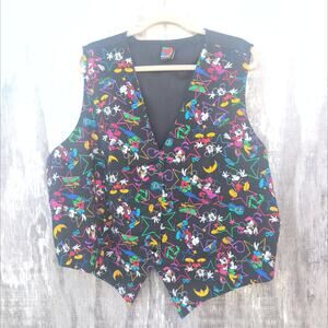 Vintage Mickey Unlimited Vest MadeIn USA Minnie & Mickey By Land 'N Sea Size 24W